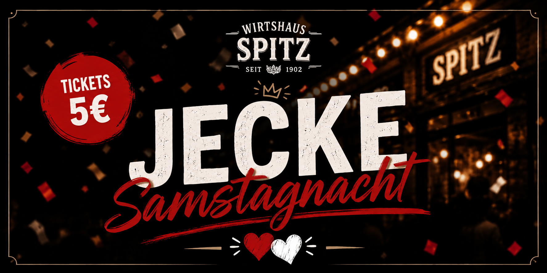 Jecke Samstag im Spitz 🎉