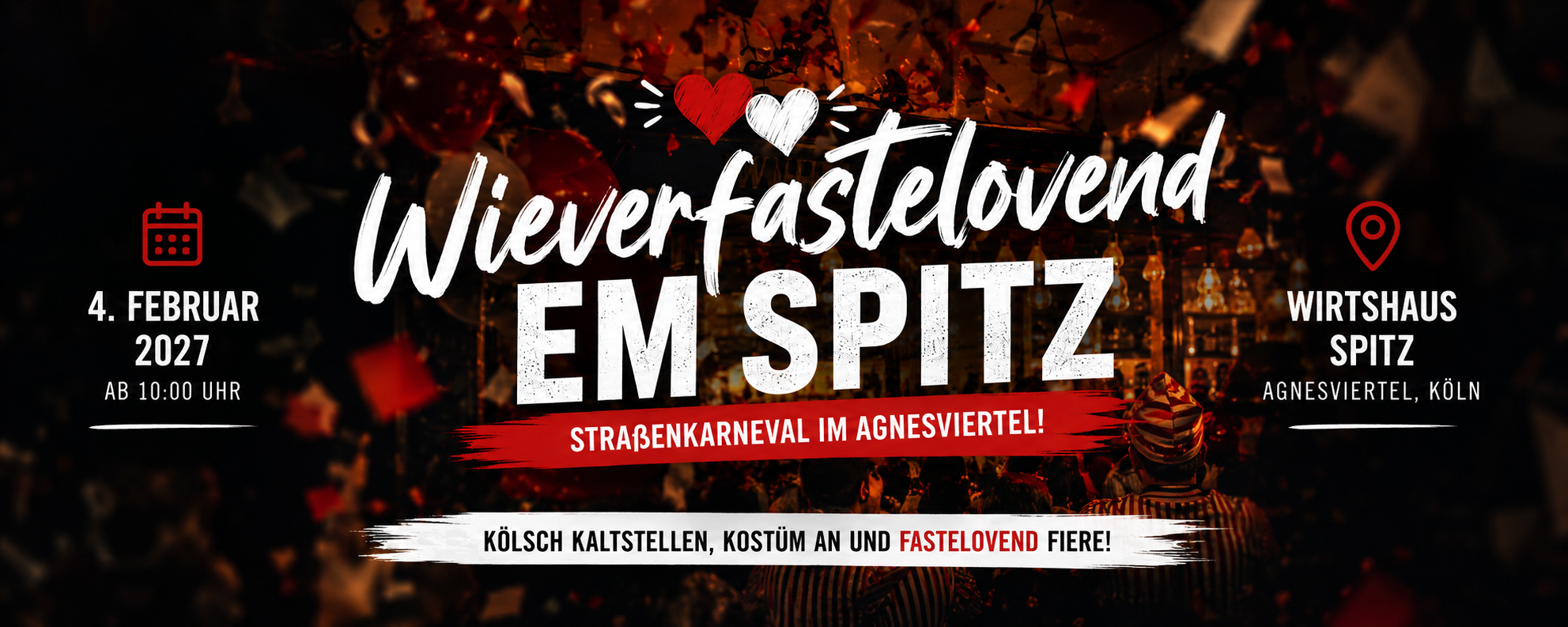Wieverfastelovend em Spitz ❤️🤍